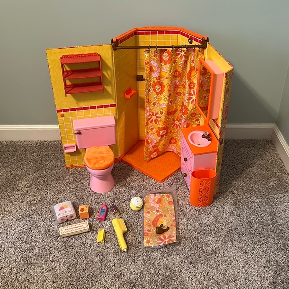 American Girl Toys Julies Groovy Bathroom Poshmark